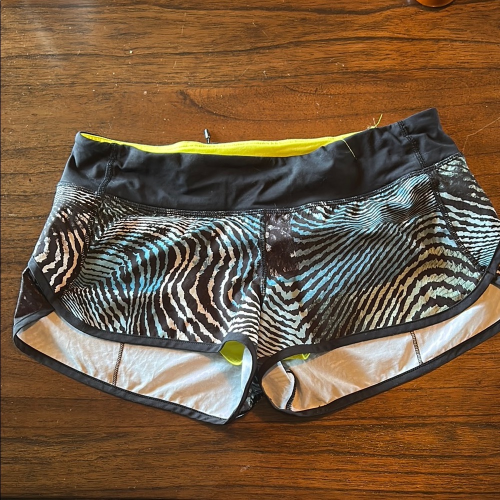 Special SeaWheeze Edition Lululemon Athletica Black and Blue Athletic Shorts